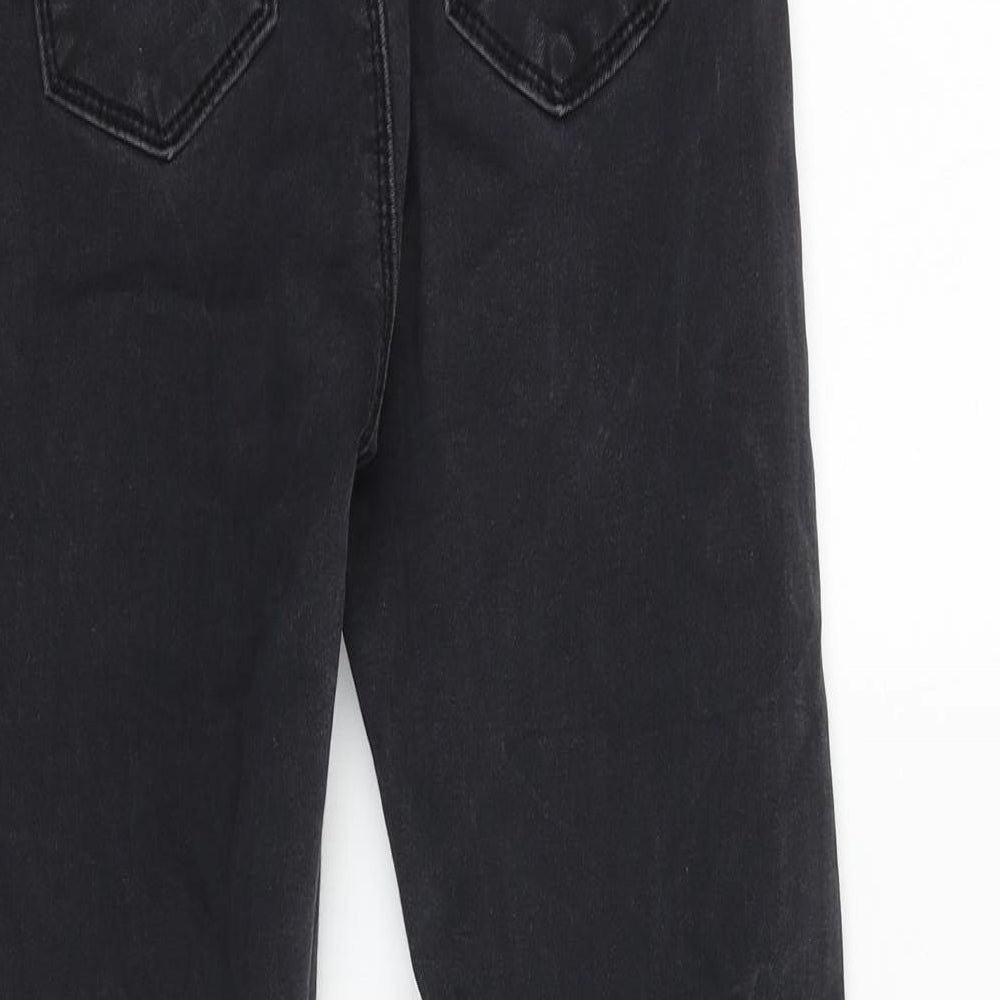 Missguided Womens Black Cotton Skinny Jeans Size 6 L25 in Regular Zip