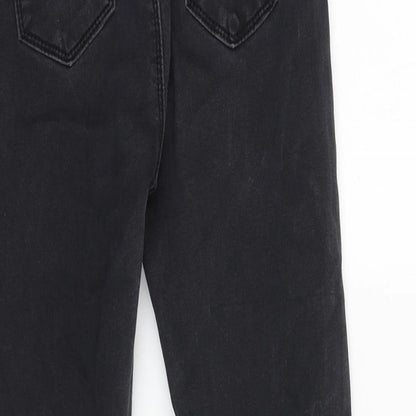 Missguided Womens Black Cotton Skinny Jeans Size 6 L25 in Regular Zip