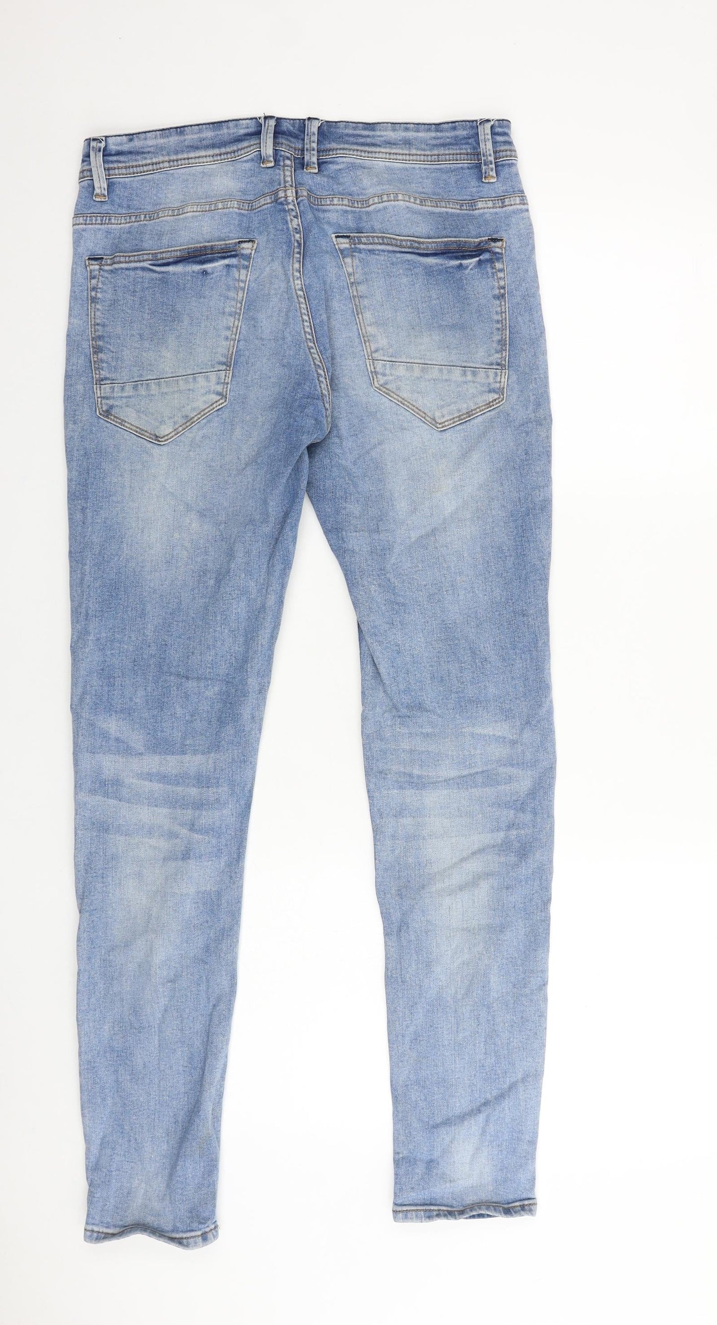 Connor Womens Blue Cotton Skinny Jeans Size 32 in L29 in Regular Zip