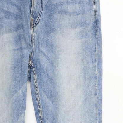 Connor Womens Blue Cotton Skinny Jeans Size 32 in L29 in Regular Zip