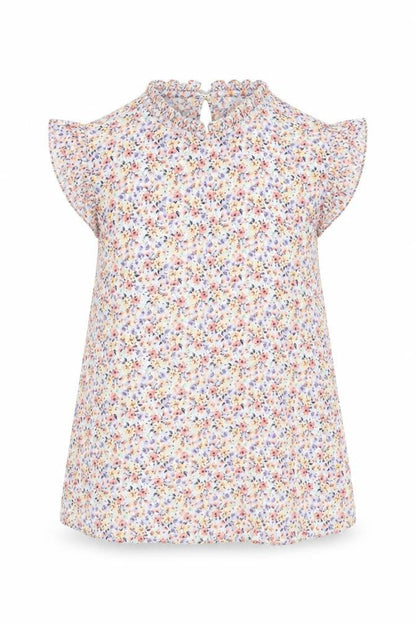 Womens UK Size 10 New Look Multicoloured Basic Blouse