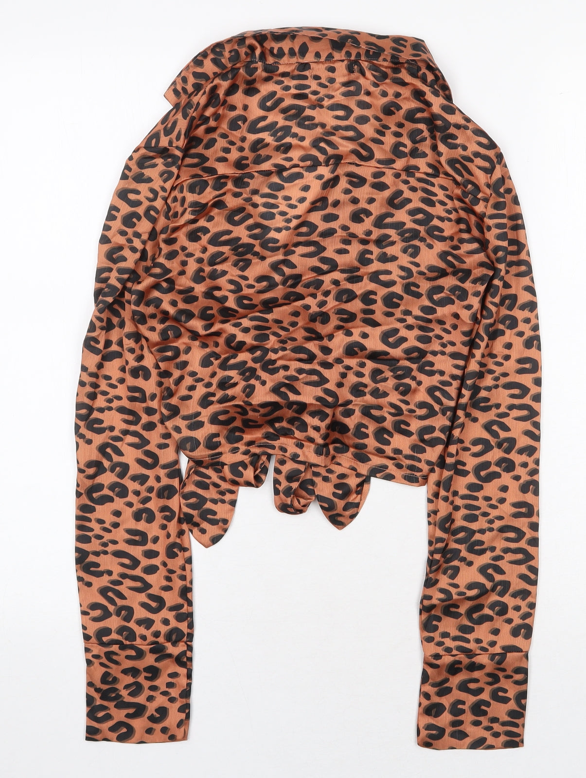 Womens UK Size 6 Nasty Gal Orange Basic Blouse