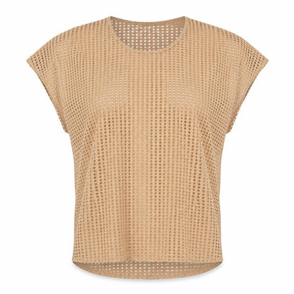 Womens UK Size L QED London Beige Basic Blouse