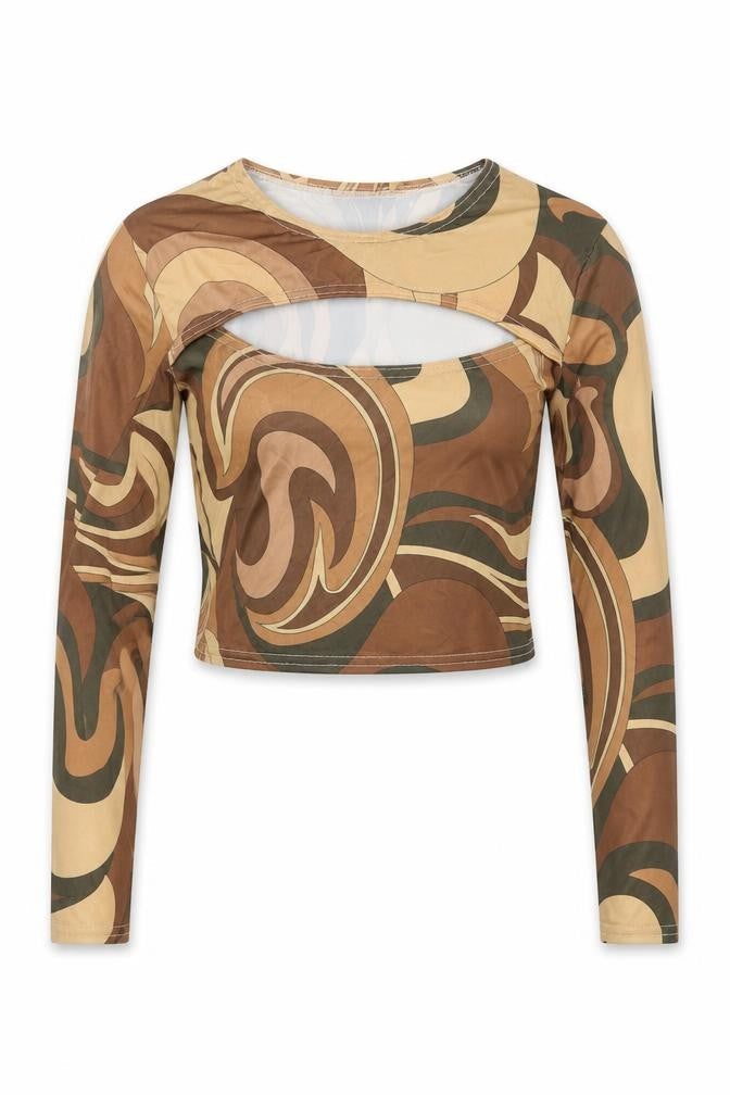 Womens UK Size 8 PRETTYLITTLETHING Multicoloured Cropped T-Shirt