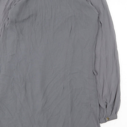 Atmosphere Womens Grey Polyester Shift Size 10 Boat Neck Pullover