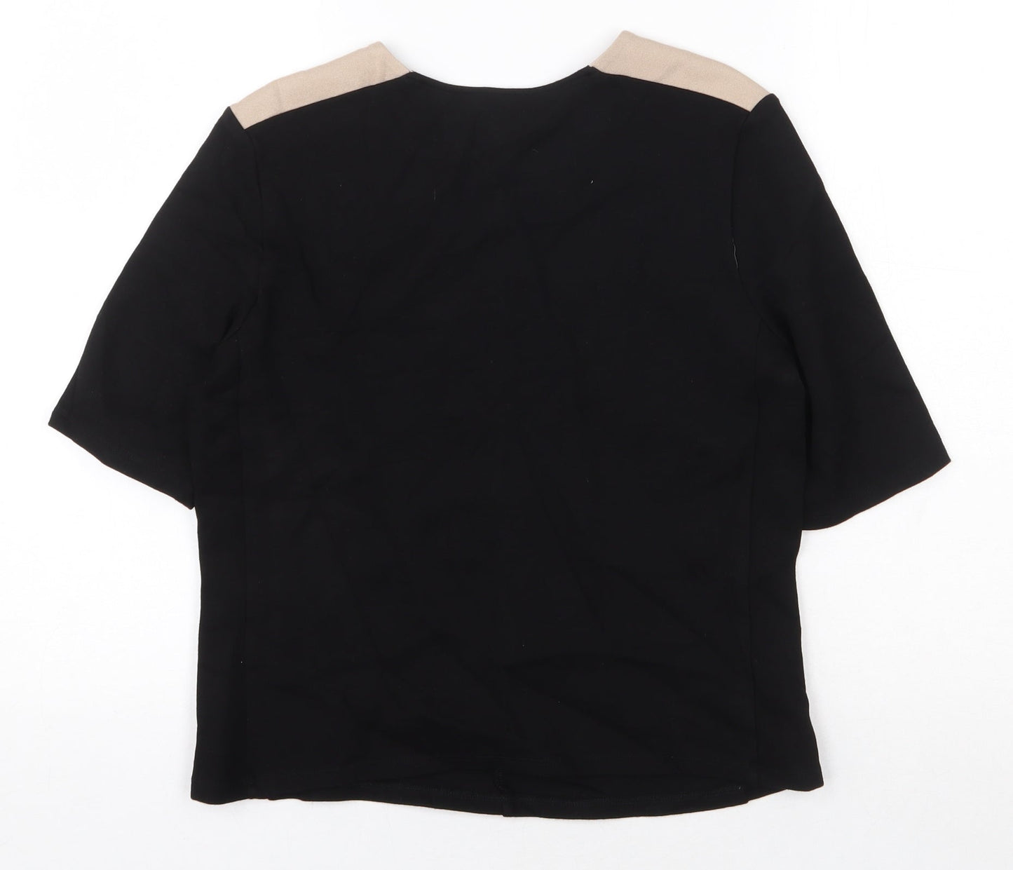 Womens UK Size 12 Baukjen Black Basic T-Shirt