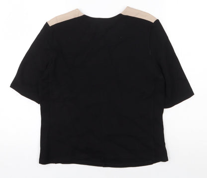 Womens UK Size 12 Baukjen Black Basic T-Shirt