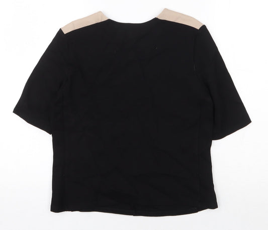 Womens UK Size 12 Baukjen Black Basic T-Shirt