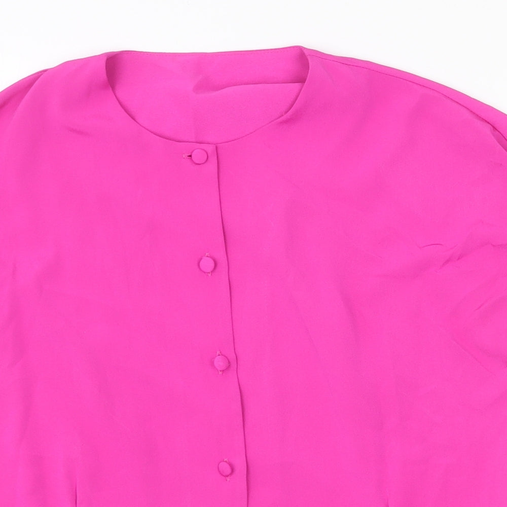 Womens UK Size 12 Preworn Purple Basic Blouse