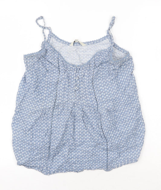 Womens UK Size 6 NEXT Blue Camisole Blouse