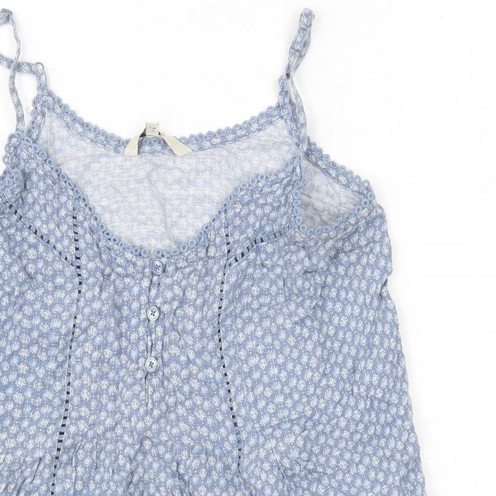 Womens UK Size 6 NEXT Blue Camisole Blouse