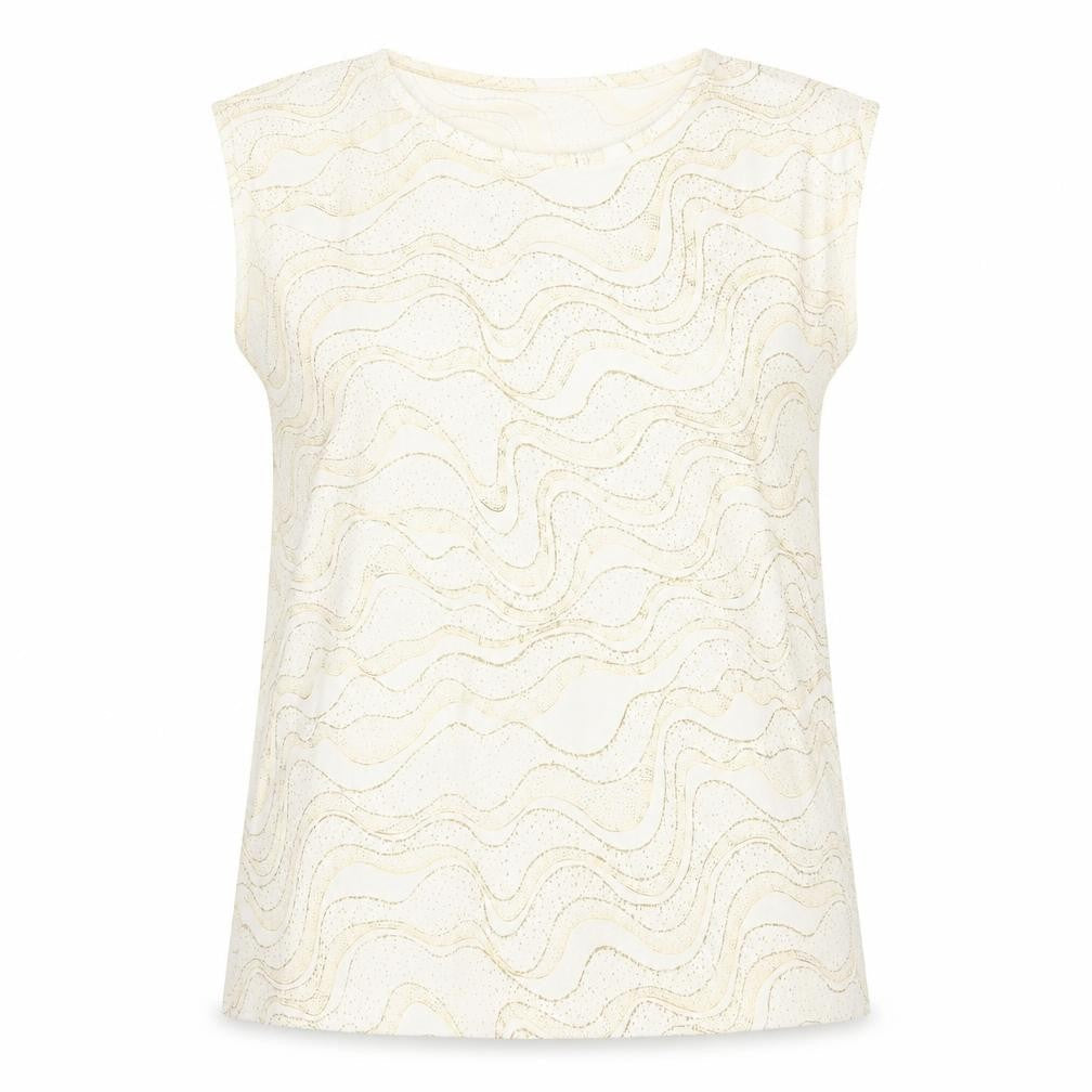 Womens UK Size M EWM Gold Basic T-Shirt