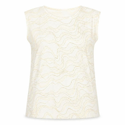 Womens UK Size M EWM Gold Basic T-Shirt
