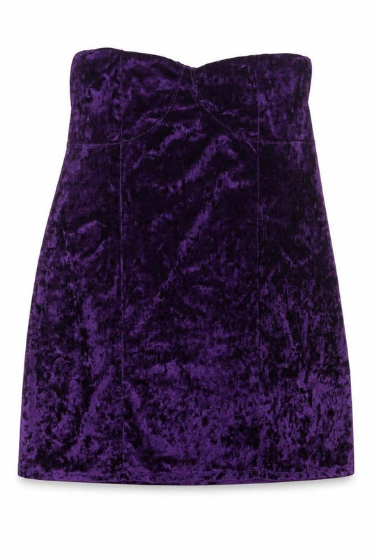 ASOS Womens Purple Polyester Mini Size 14 Off the Shoulder Pullover