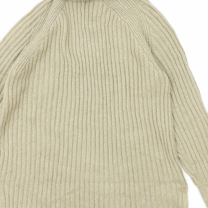 Womens UK Size S Marks and Spencer Beige Pullover Jumper