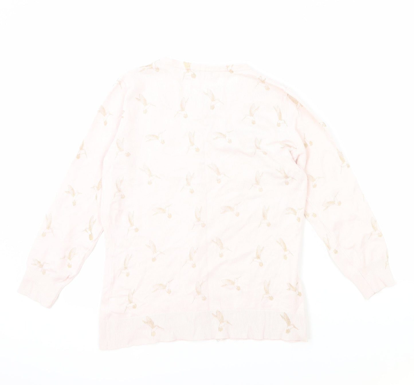 Womens UK Size 10 M&Co Pink Cardigan Jumper