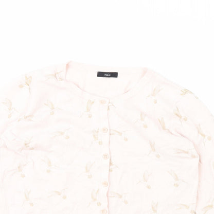 Womens UK Size 10 M&Co Pink Cardigan Jumper