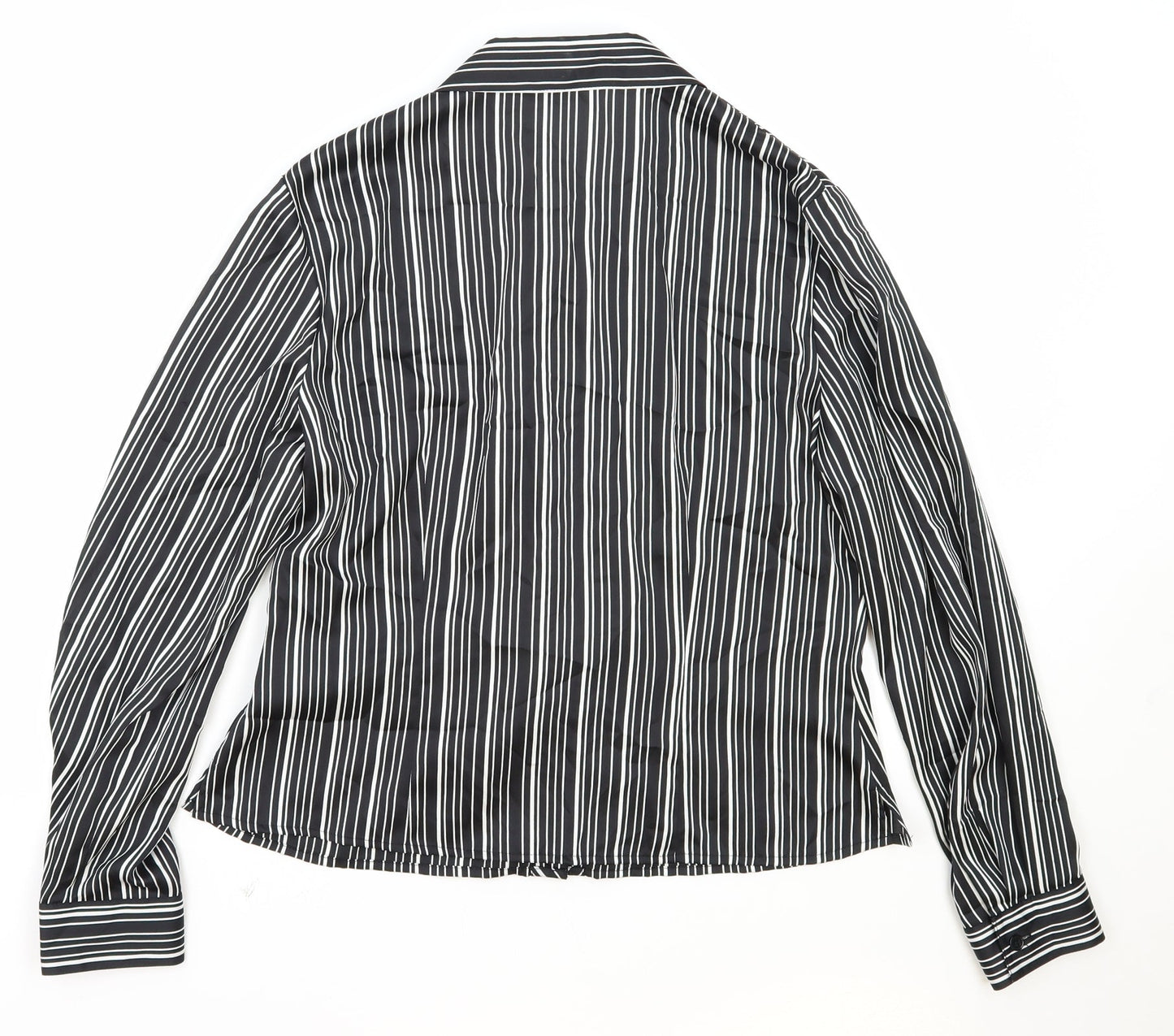 Womens UK Size 12 Precis Black Basic Blouse