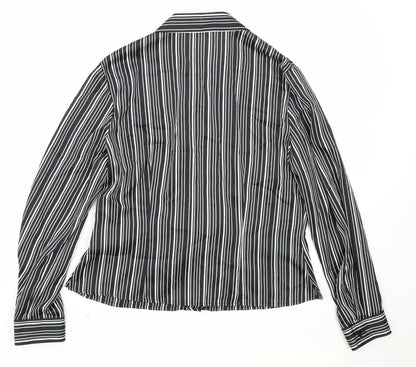 Womens UK Size 12 Precis Black Basic Blouse
