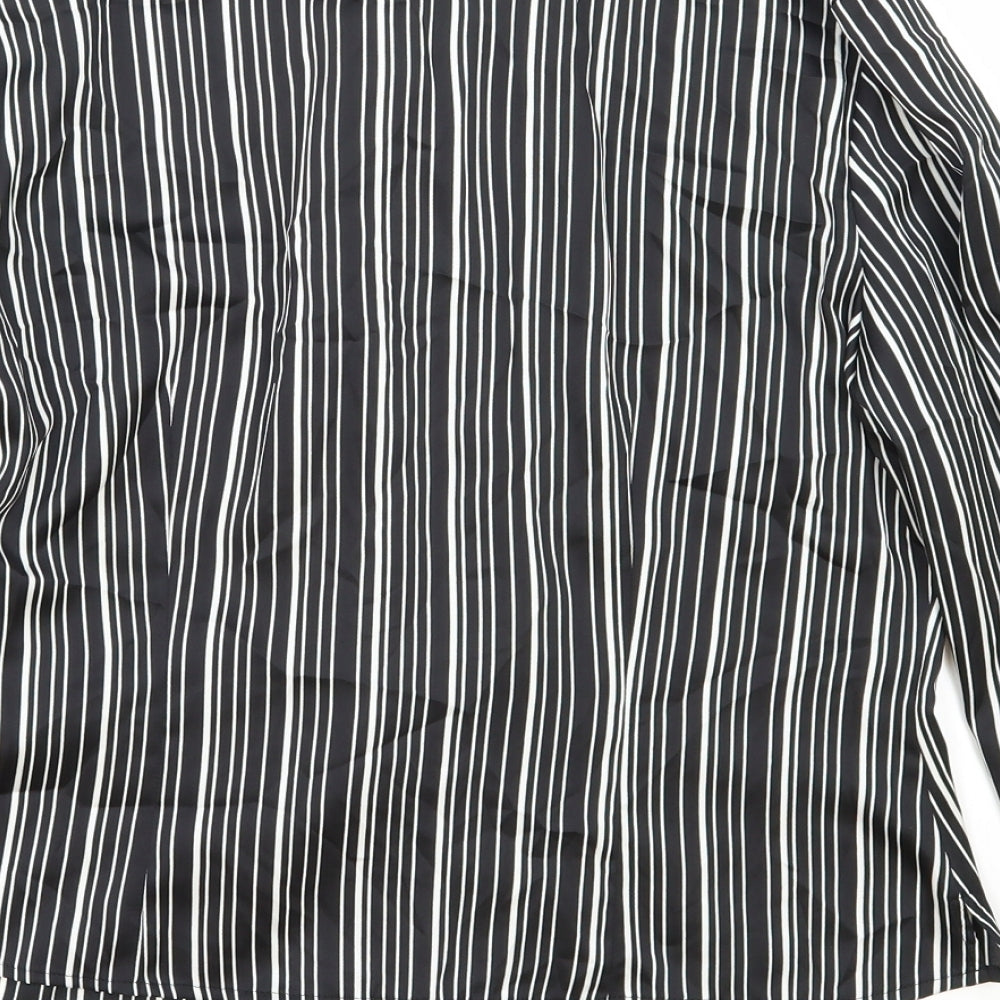 Womens UK Size 12 Precis Black Basic Blouse
