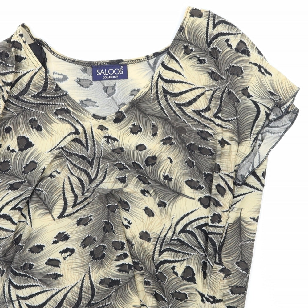 Womens UK Size M Saloos Multicoloured Basic Blouse