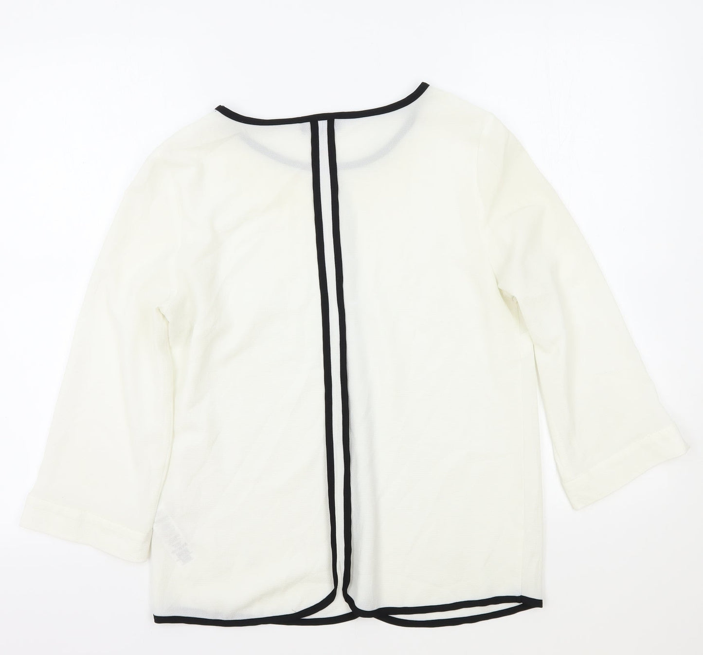 Womens UK Size S Wallis White Basic Blouse