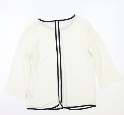 Womens UK Size S Wallis White Basic Blouse