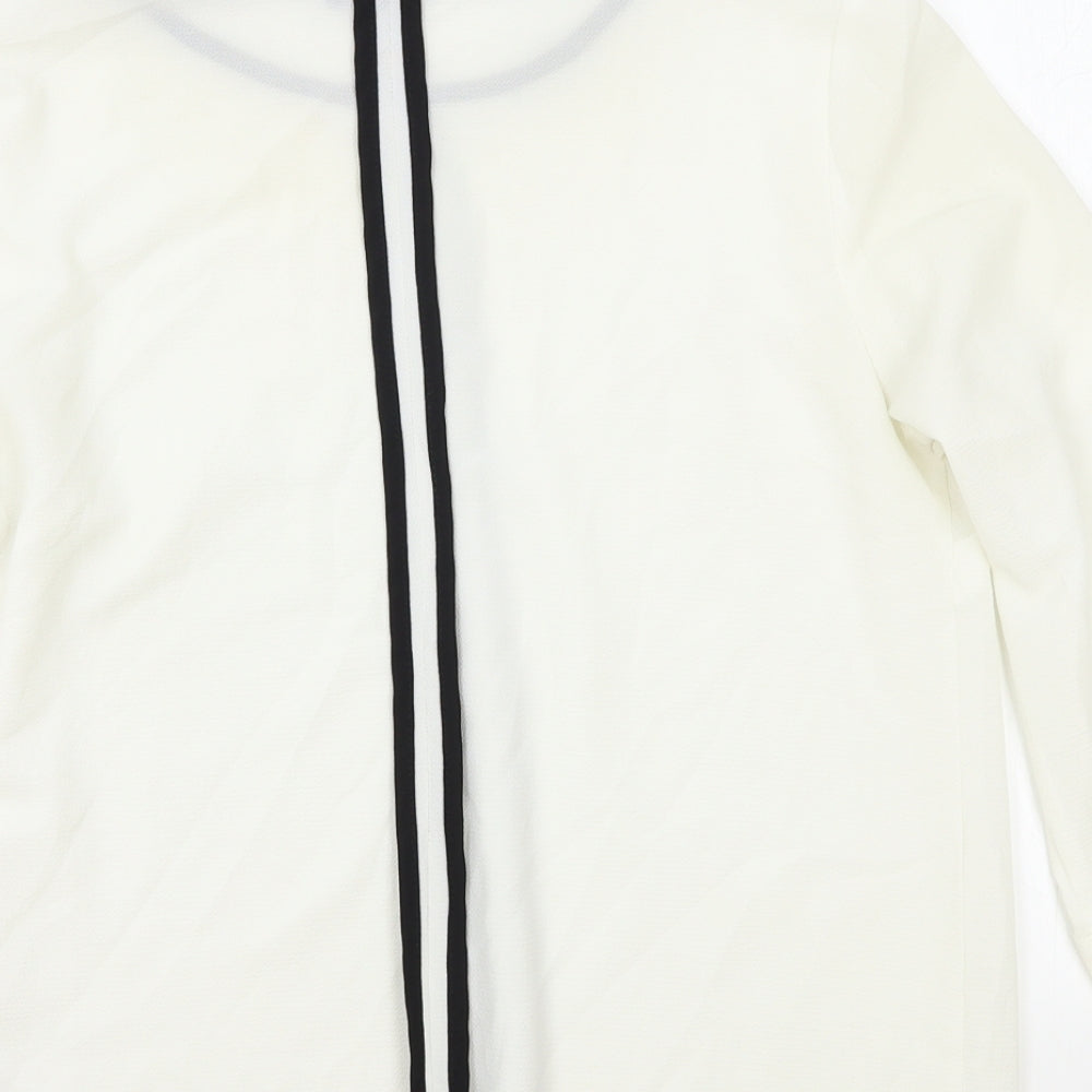 Womens UK Size S Wallis White Basic Blouse