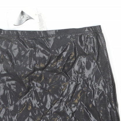 Knickerbox Womens Black Elastane Straight & Pencil Skirt Size 12