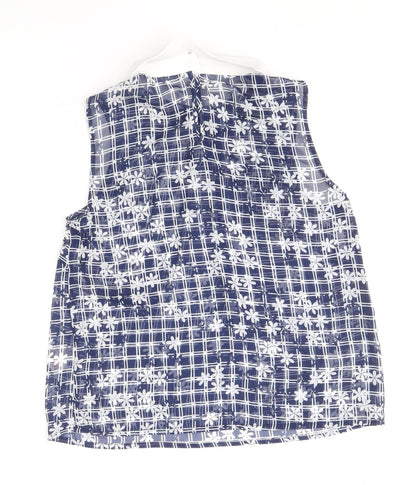 Womens UK Size 10 Atmosphere Blue Basic Blouse