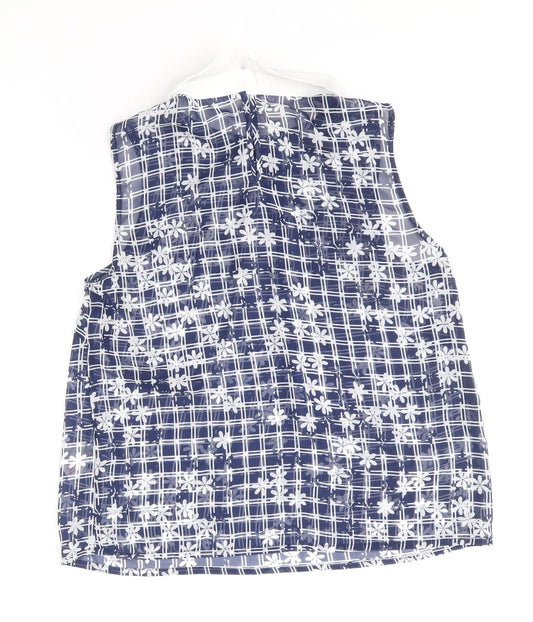 Womens UK Size 10 Atmosphere Blue Basic Blouse