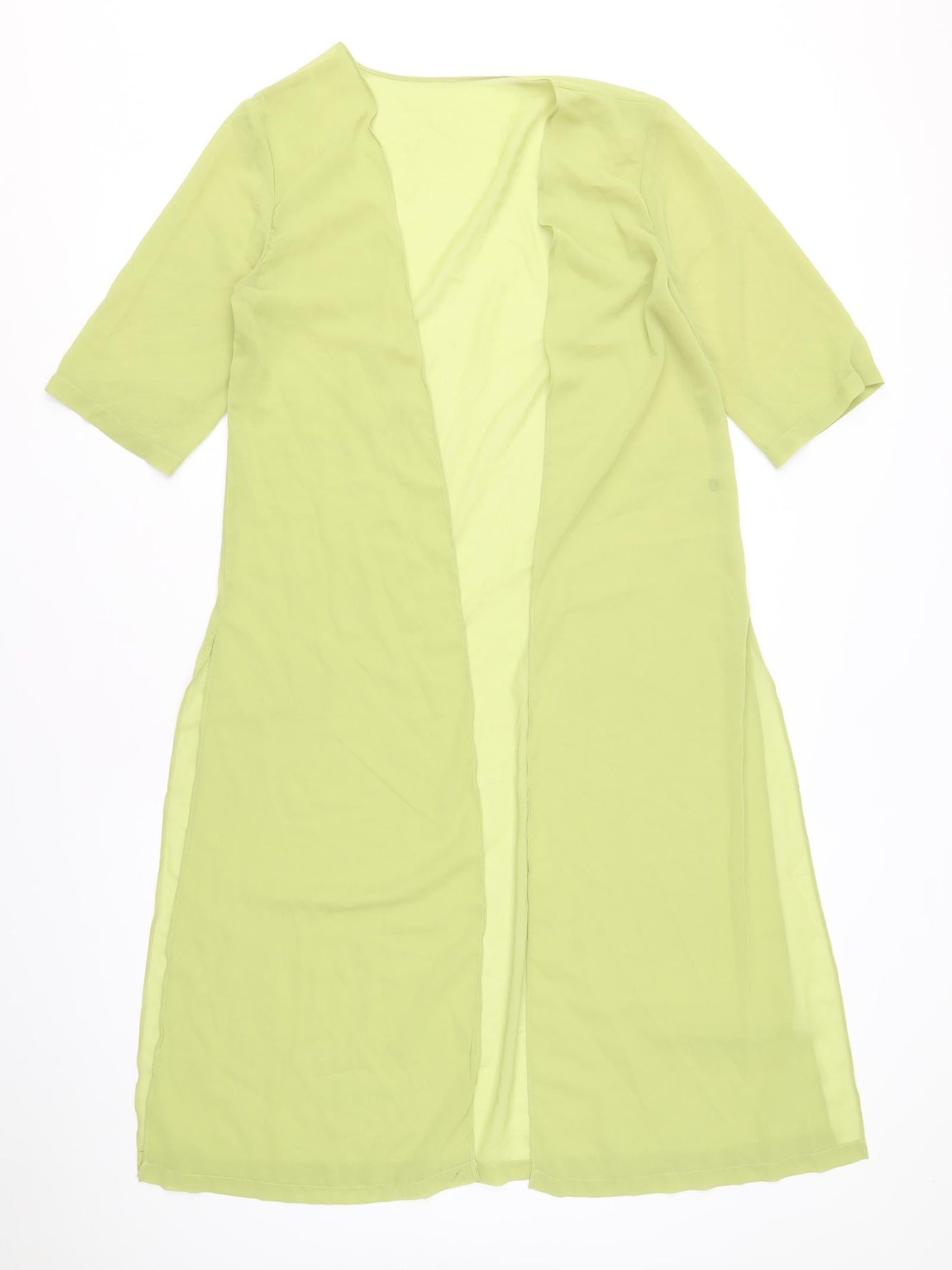Womens UK Size M Preworn Green Kimono Blouse