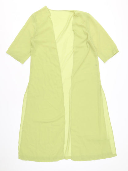 Womens UK Size M Preworn Green Kimono Blouse