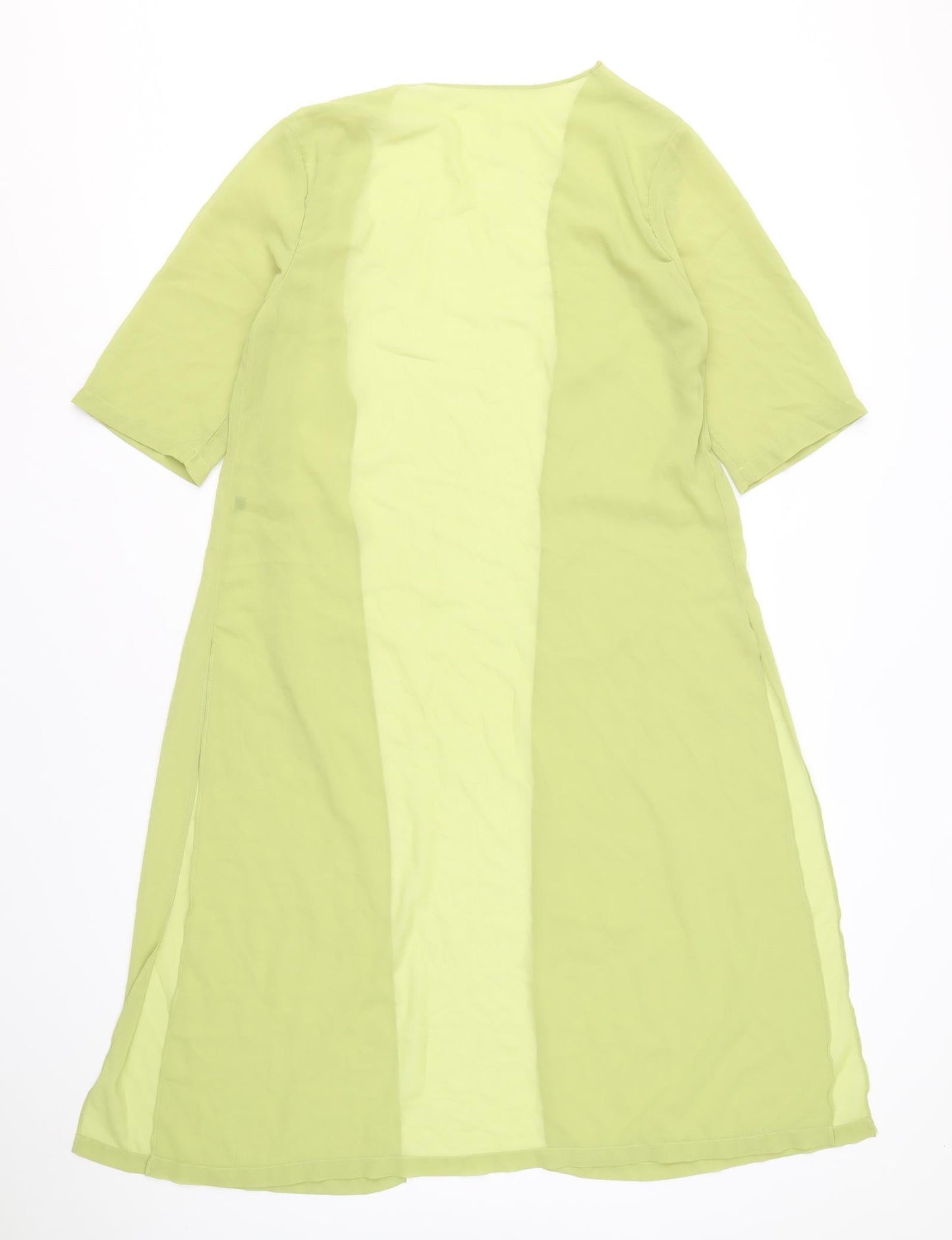 Womens UK Size M Preworn Green Kimono Blouse