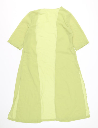 Womens UK Size M Preworn Green Kimono Blouse