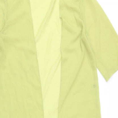 Womens UK Size M Preworn Green Kimono Blouse