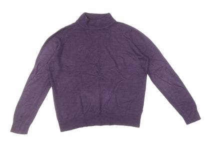 Womens UK Size 12 Marks and Spencer Purple Pullover Jumper