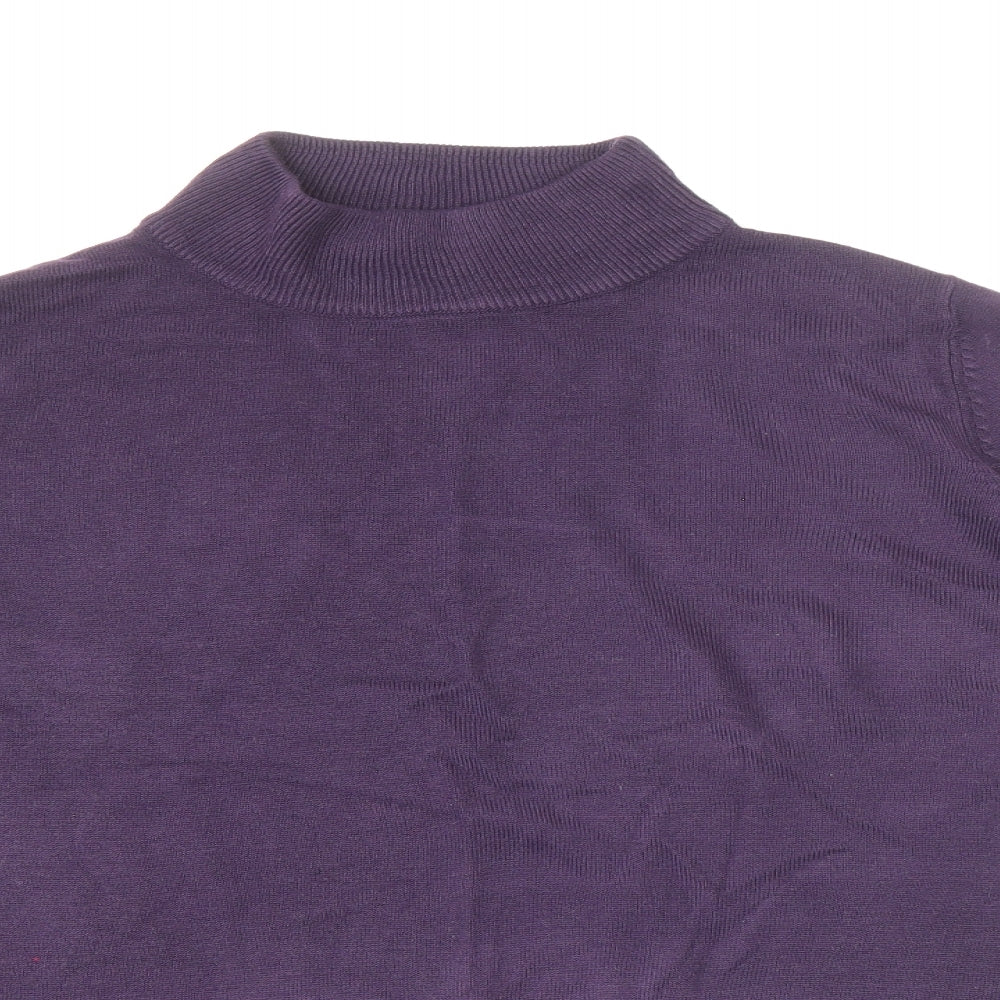 Womens UK Size 12 Marks and Spencer Purple Pullover Jumper
