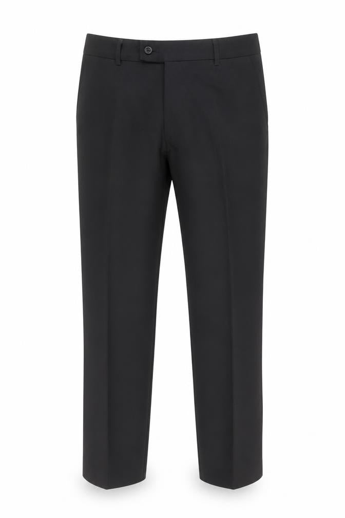 Mens UK Size 32 in George Regular Fit Dress Pants Black Trousers