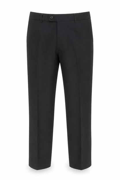 Mens UK Size 32 in George Regular Fit Dress Pants Black Trousers