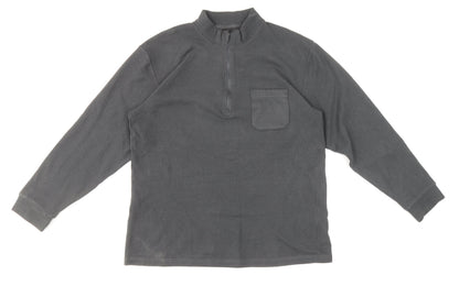 Mens UK Size L Preworn Grey Pullover Sweatshirt