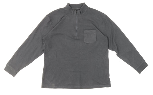 Mens UK Size L Preworn Grey Pullover Sweatshirt