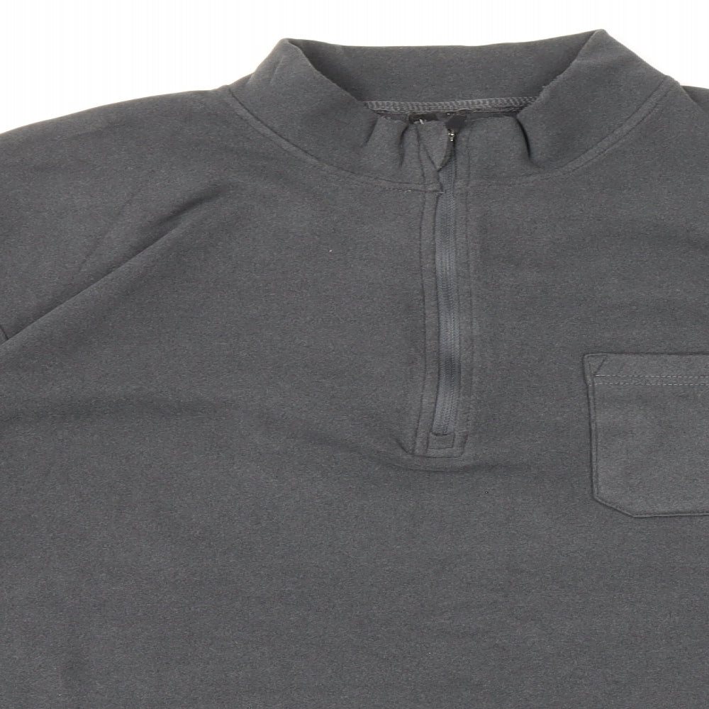 Mens UK Size L Preworn Grey Pullover Sweatshirt