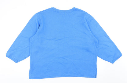 REP Classics Womens Blue Polyacrylate Fibre Pullover Sweatshirt Size 16 Pullover
