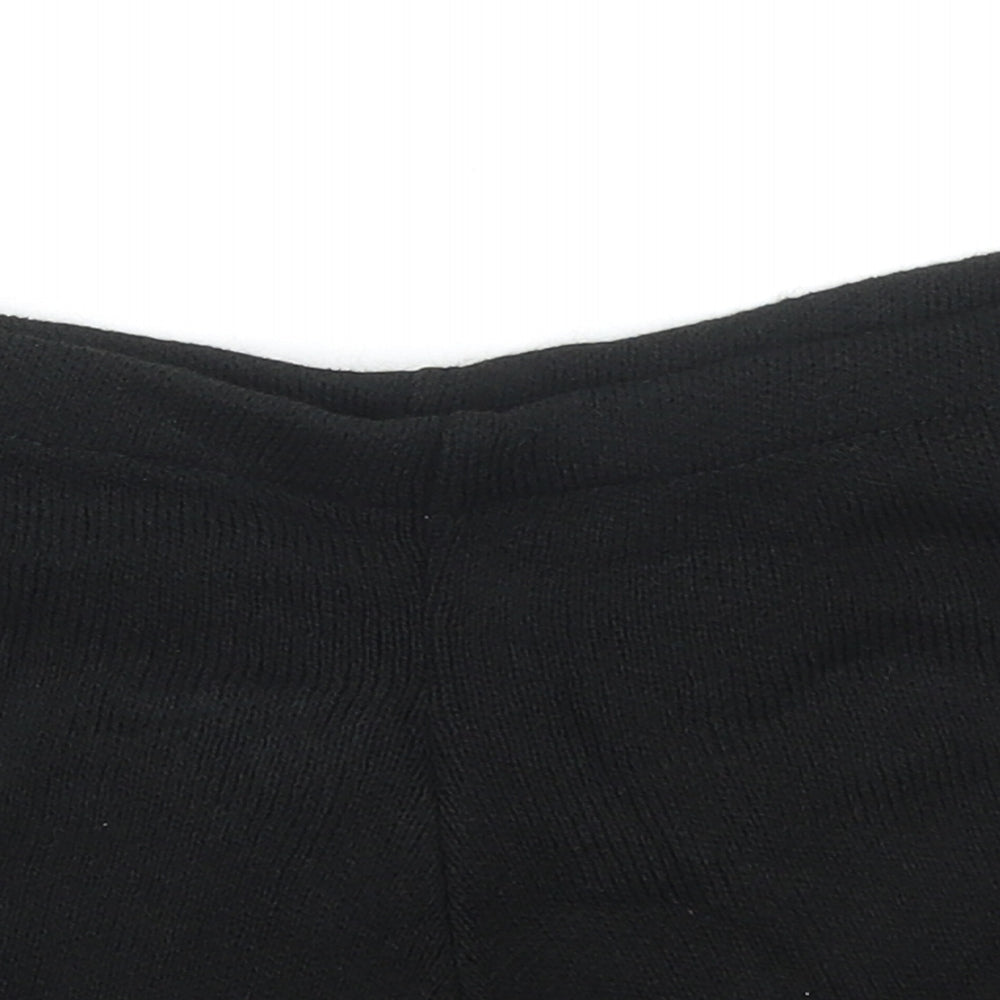 Nasty Gal Womens Black Acrylic Hot Pants Shorts Size S Regular Pull On