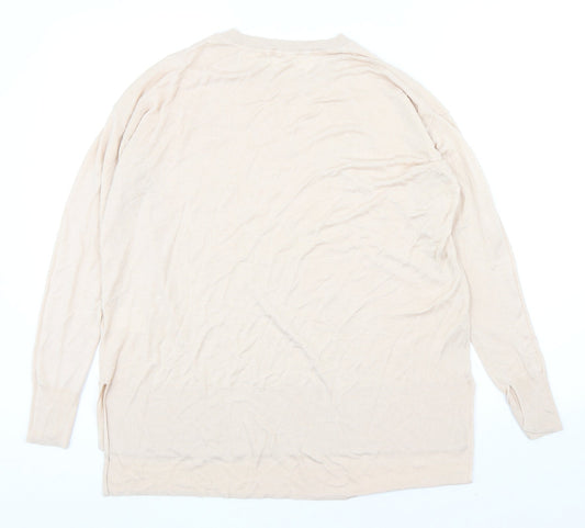 Womens UK Size M H&M Pink Pullover Jumper
