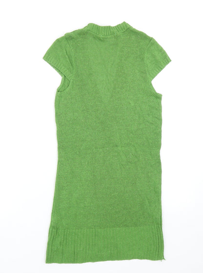 Womens UK Size 10 Topshop Green Pullover Jumper