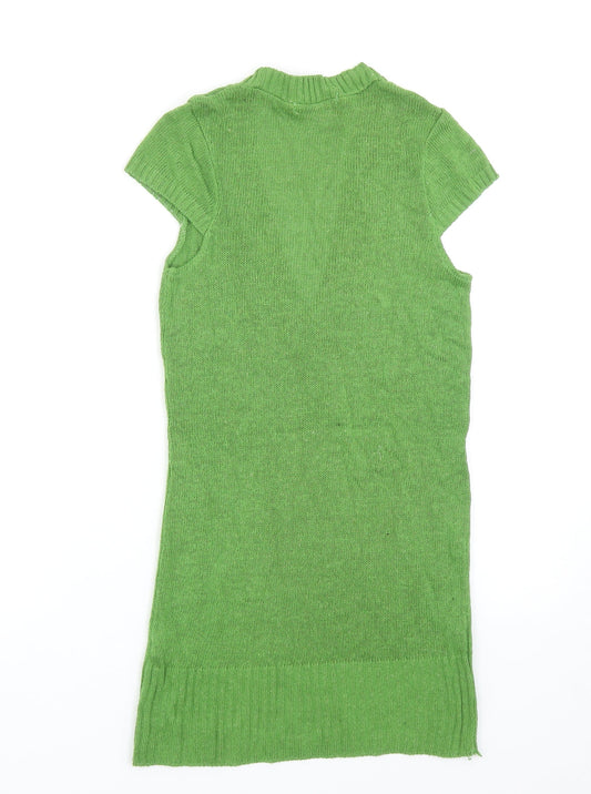 Womens UK Size 10 Topshop Green Pullover Jumper