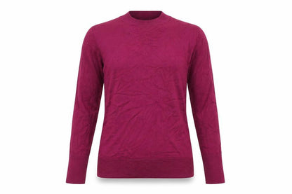 G2000 Womens Purple Mock Neck Acrylic Pullover Jumper Size 8