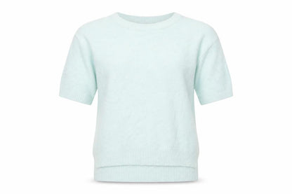 New Look Womens Green Round Neck Acrylic Pullover Jumper Size 8